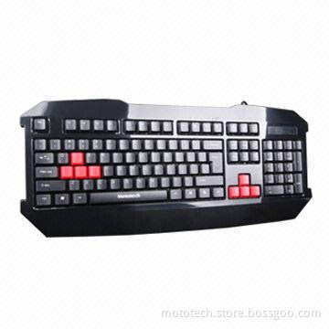 Wired LED back light gaming keyboard for desktop gaming accessories